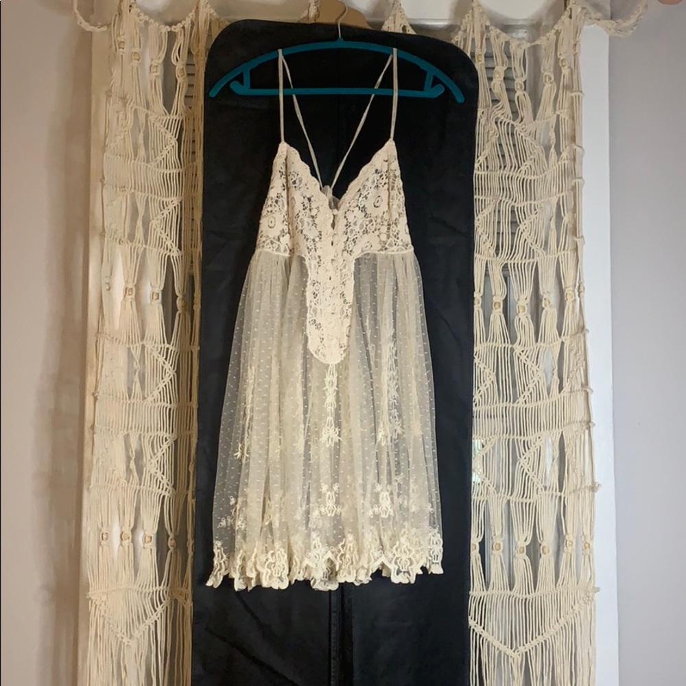 NWT Free People Wedding Slip Nightie Lace Dress